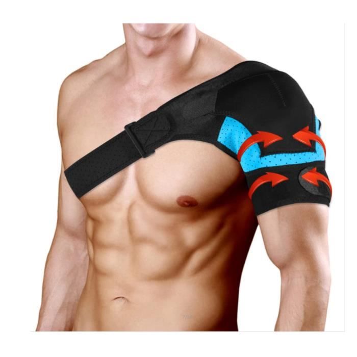 Support d'épaule réglable pour récupération de douleur Bleu Mixte  Fitness