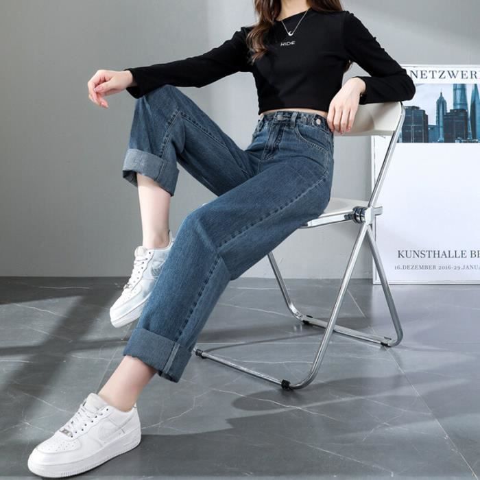 Jeans Jeans woman baggy jeans streetwear y2k pantalon hiver femme jeans femme taille haute pants Pantalon pantalon NO.2 Blanc Cdiscount Pret a Porter