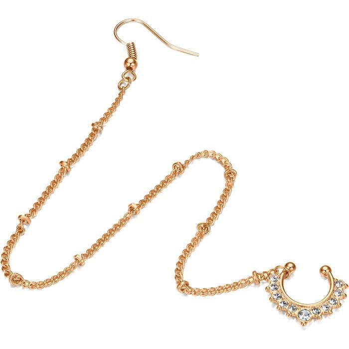 Faux Piercing Nez Anneau Acier Chirurgical - Lot 12-15 Pièces 18G/20G - Septum Sans Perçage - 5