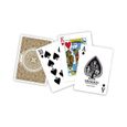 Duo pack Grimaud Expert "POKER 500" - jeu de 54 cartes toilées plastifiées - format poker - 2 index standards-2