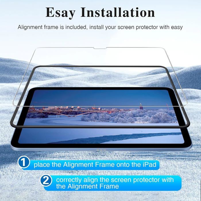 Protection Écran Verre Trempé Premium Pour IPad 2, 3, 4 - 9H Anti-Rayures - Kit Complet