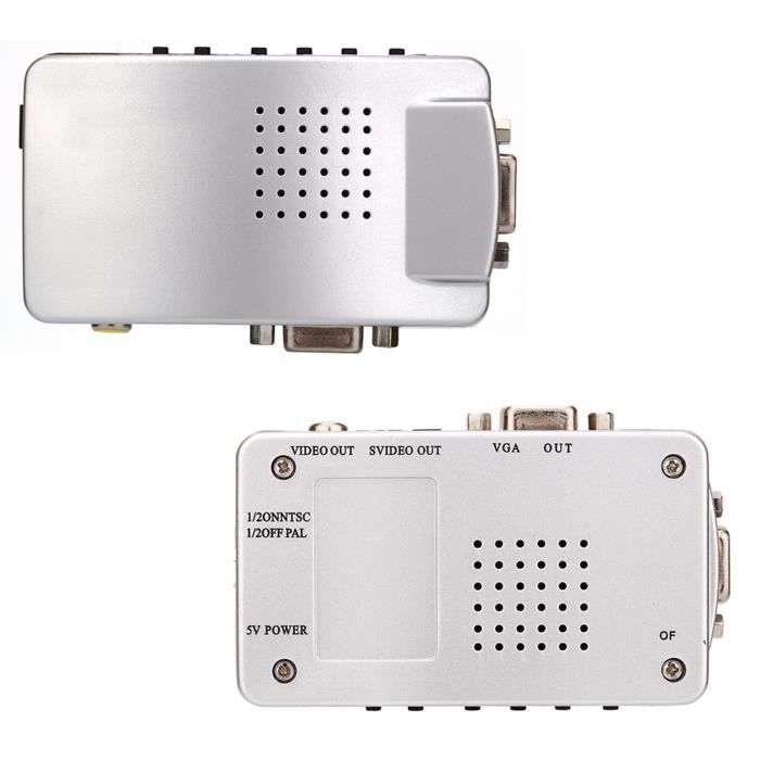 Commutateur VGA 2 PC Vers 1 Moniteur - Boîtier De Switch Manuel - Compatible Résolutions Standard (VGA, SVGA, UXGA...)