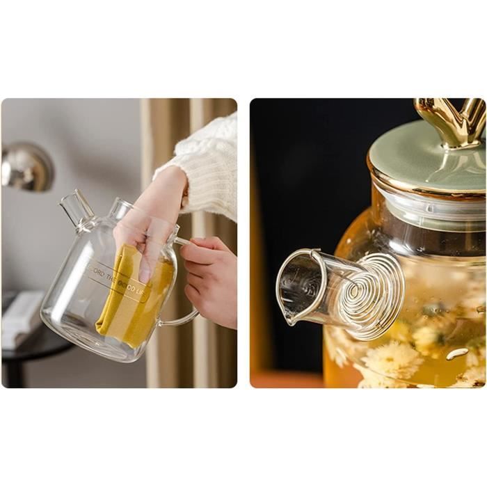 Diompirux Carafe En Verre De 1,5 Litre, Transparent Et Résistant à La