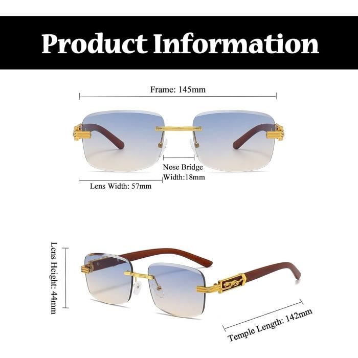 Lunette rectangulaire vintage outlet