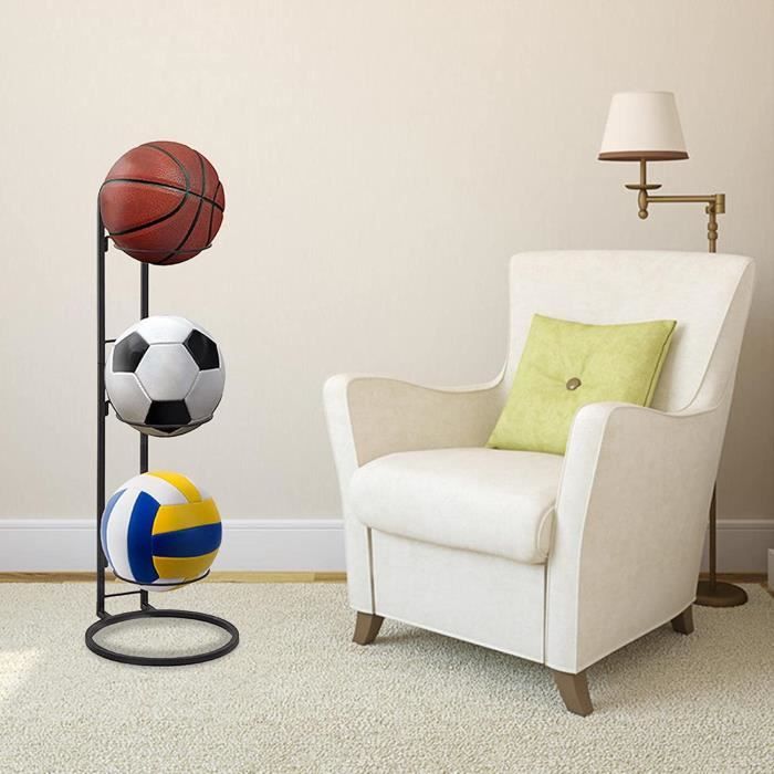 AJW-Étagère de rangement de basket ball support de basket ball support de basket  ball étagère de football système de stockage [980] - Cdiscount Sport
