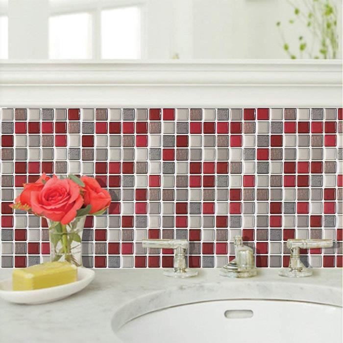 3D Mosaique Carrelage Adhesif Mural Imperméable Autoadhésif Sticker