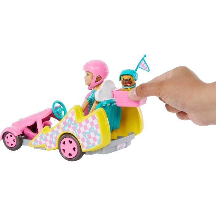 Barbie Stacie Et Son Kart – Coffret Poupée Avec Chiot, 9 Accessoires – Film Barbie Stacie à La Rescousse, Dès 3 Ans