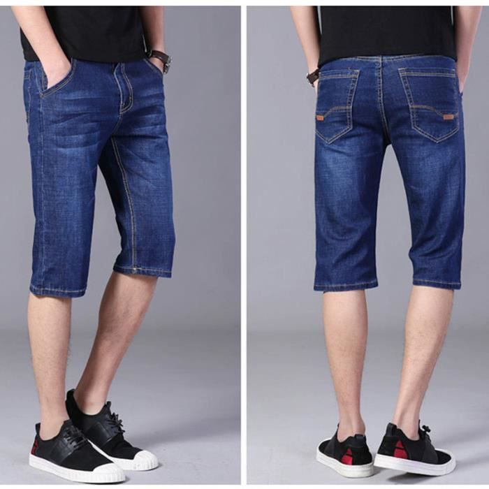 Short homme jean extensible outlet