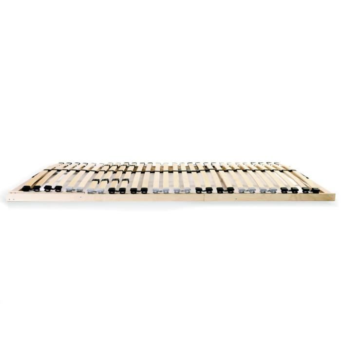 BEST-MEUBLE)- Sommier à lattes avec 28 lattes 7 zones 70x200 cm BEST-MEUBLE)- Sommier à lattes avec 28 lattes 7 zones 70x200 cm