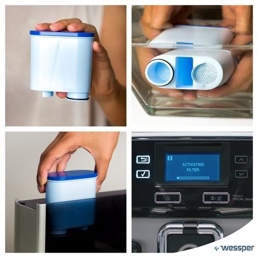 Wessper Lot de 3 filtres à eau compatibles avec les machines à