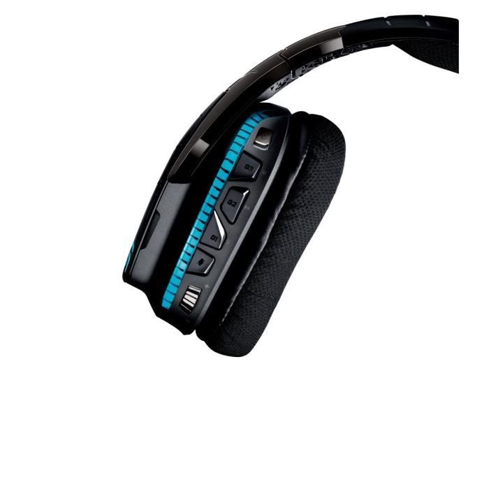 Casque PC Logitech G735 Casque Gamer Sans Fil, Éclairage RVB LIGHTSYNC,  Bluetooth, Micro Amovible