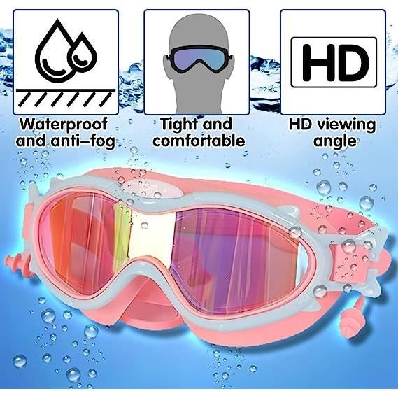 Lunettes De Natation étanches Pour Enfants De 6 à 14 Ans – Anti-buée, Protection UV, Silicone Doux, Ajustables Filles/garçons