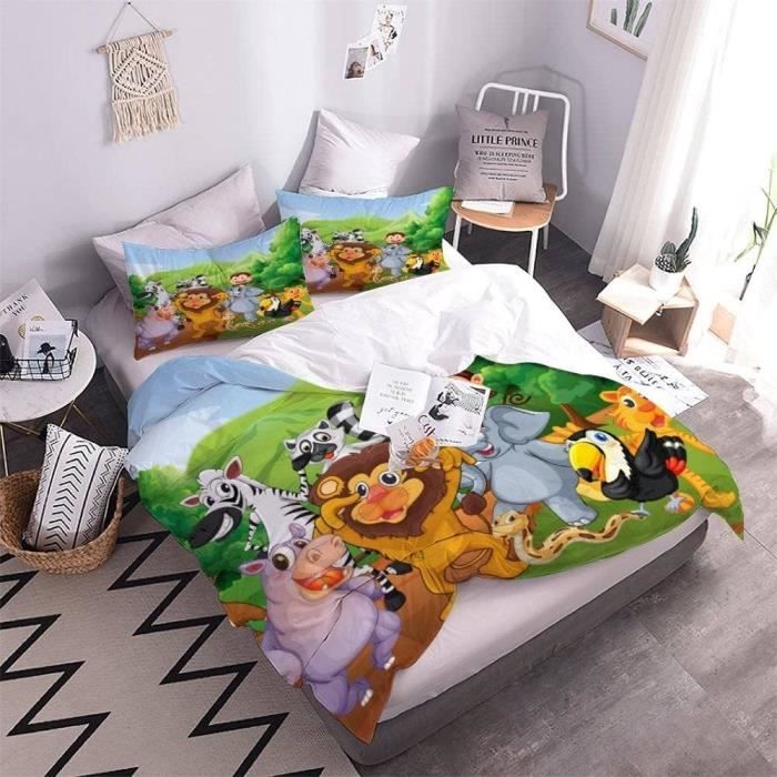 Housse De Couette Vache Des Highlands - Impression 3D, Microfibre Hypoallergique - Taille Simple 135x200cm