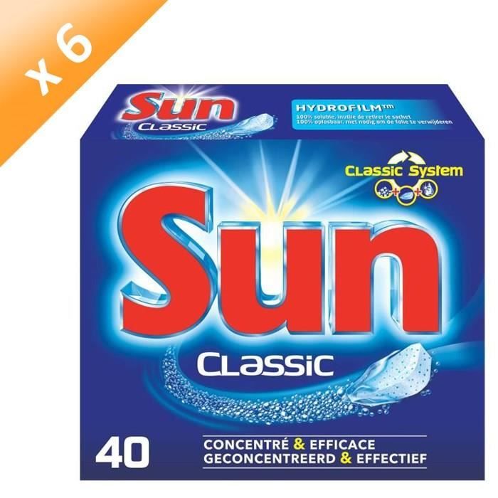 SUN Classics pastilles lave-vaisselle - Lot de 6 x 5