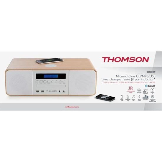 Micro chaîne HIFI Bluetooth CD/MP3/USB - THOMSON - RADMIC201IBTTHOM Micro chaîne HIFI Bluetooth CD/MP3/USB - THOMSON - RADMIC201IBTTHOM