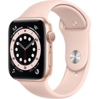 Apple Watch Series 6 GPS - 44mm Boîtier aluminium Or - Bracelet Rose des Sables (2020) - Reconditionné - Excellent état