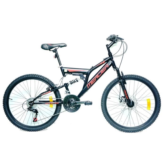 MERCIER Vélo VTT tout suspendu 24- - 18 vitesses - Enfant 9/14 ans