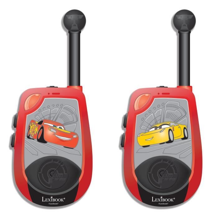 CARS - Paire de Talkies Walkies Enfant - Portée 2kms