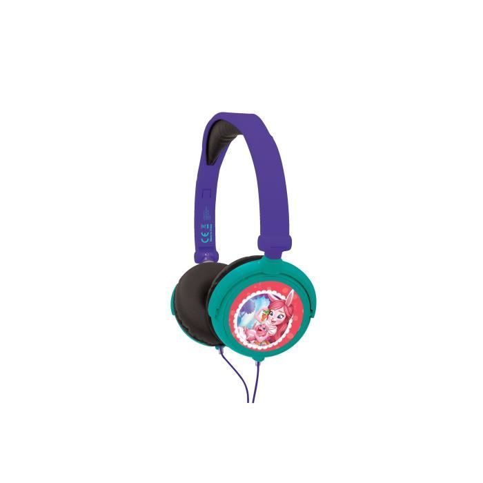 ENCHANTIMALS Casque stéréo enfant LEXIBOOK - pliable et ajustable