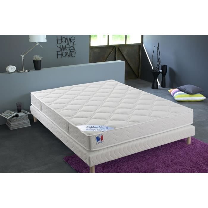 CONFORT DESIGN Matelas 160 x 200 - Polylatex et mousse - 18 cm - Ferme - HOTEL LUXE