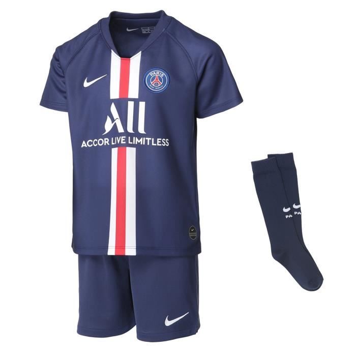 NIKE Ensemble PSG MINIKIT DOMICILE 19 - Junior - Bleu
