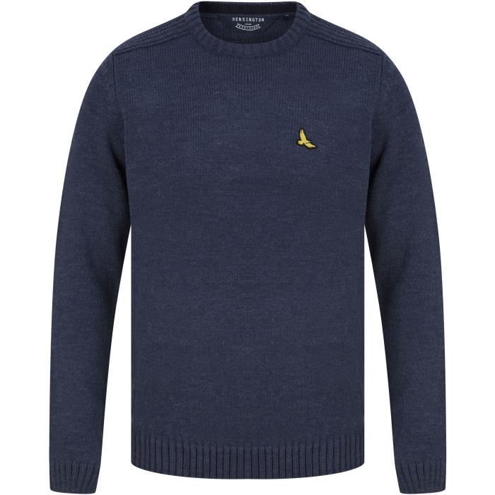 KENSINGTON EASTSIDE Pull Col Rond Bleu Marine Homme