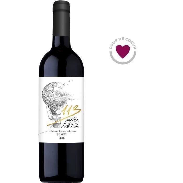 113 mètres d'altitude 2018 Graves - Vin rouge de Bordeaux