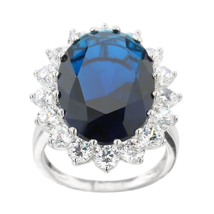 YSORA Bague Argent 925° Oxydes de Zirconium Femme