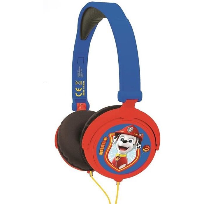 PAT' PATROUILLE Casque Casque stéréo filaire pliable pour enfants avec limitation de volume d'écoute - LEXIBOOK