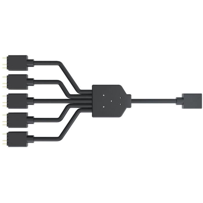 Répartiteur d'Alimentation de Ventilateur - COOLER MASTER - Adressable RGB 1-to-5 Splitter Cable (MFX-AWHN-1NNN5-R1)
