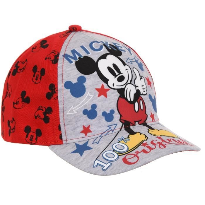 MICKEY Casquette Sublimée Garçon 100% Polyester Rouge