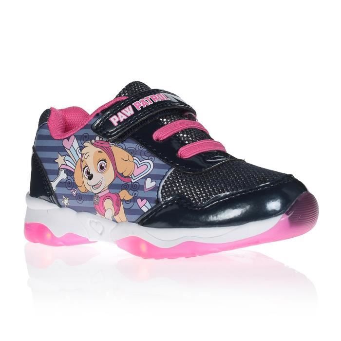 PAT'PATROUILLE Baskets à Semelle Lumineuse Bleu/Rose Enfant