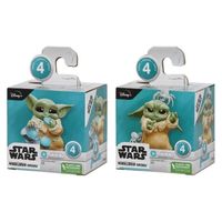 Figurines Star Wars The Mandalorian Grogu - Pack de 2 - HASBRO - Enfant - Mixte - 4 ans et plus