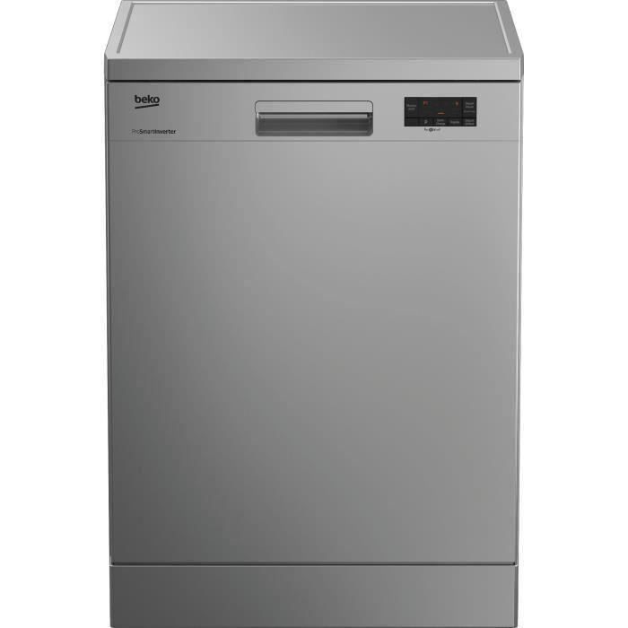 Lave-vaisselle pose libre BEKO LAP65S2 - 15 couverts - Induction - L60cm - 45 dB - Silver