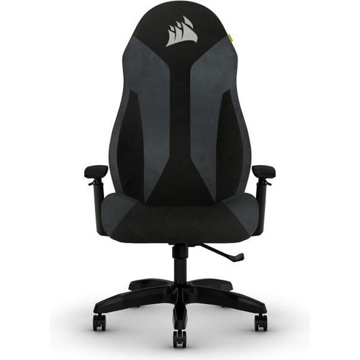 CORSAIR - Chaise de bureau - Fauteuil Gaming - TC60 FABRIC - Tissu Doux - Accoudoirs 3D - Support Lombaire - Gris - (CF-9010035-WW)