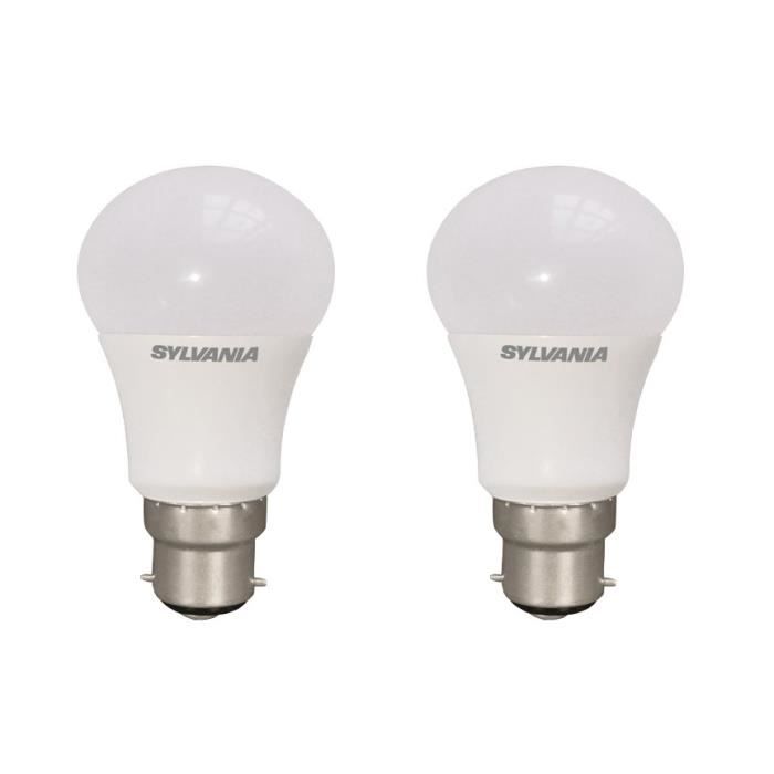 SYLVANIA Lot de 2 ampoules LED Toledo Retro B22 10 W équivalent à 60 W dimmable