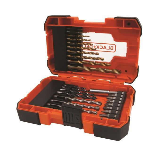 Coffret Vissage Perçage (27 Accessoires) BLACK+DECKER - A7235-XJ