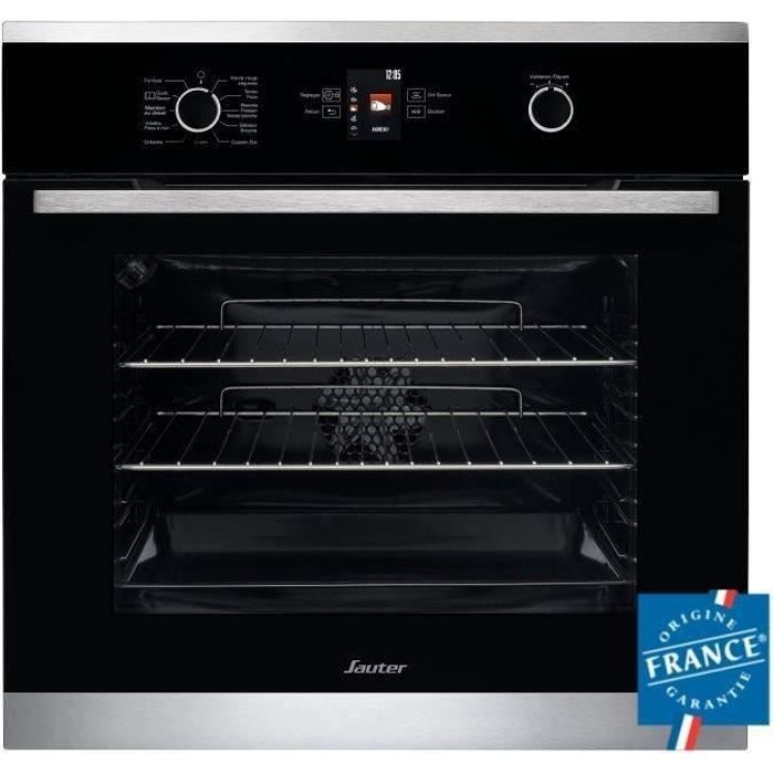 SAUTER SFP945XT - Four électrique encastrable - Chaleur tournante - 60L - Pyrolyse - A - Inox