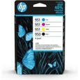 Cartouches d'encre HP 950/951 authentiques pour OfficeJet Pro 8600 - Pack de 4 (noir, cyan, magenta, jaune)-0