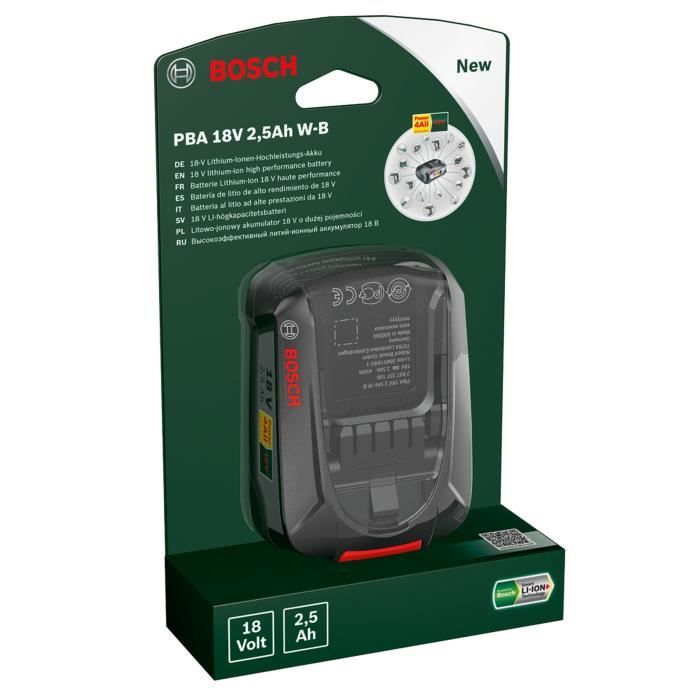 Lot De 5 Supports Muraux Batterie Bosch 18V Power For All - Rangement Modulaire Professionnel