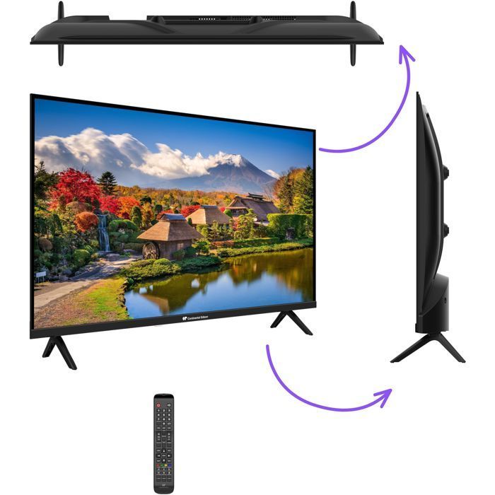 Promo Tv Led 32" (80 Cm) Continental Edison chez Géant Casino