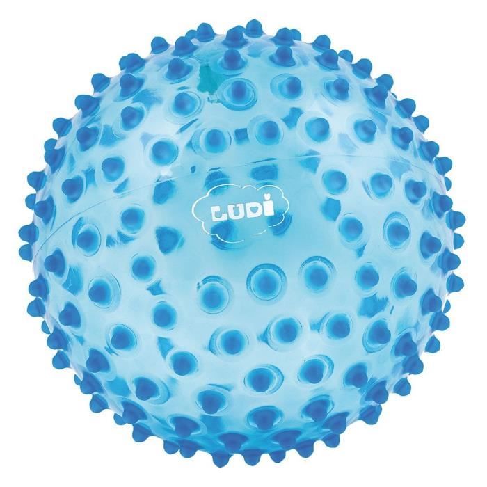 LUDI Balle Sensorielle Bleu - Diamètre 20 cm