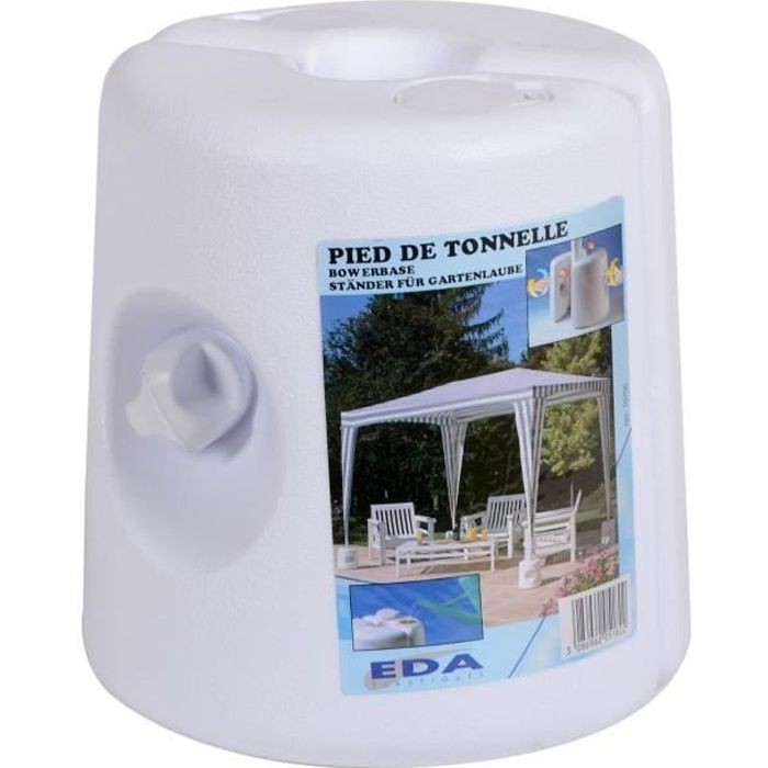 EDA PLASTIQUE Pied de tonnelle - Blanc