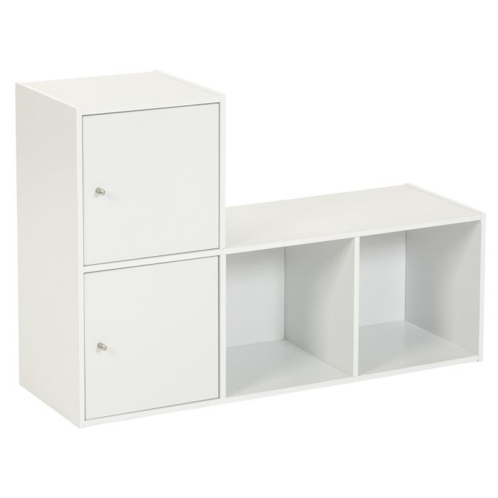 CUBE DE RANGEMENT BLANC 2 CASES