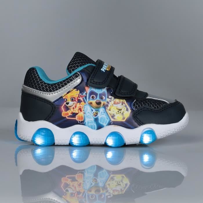 PAT PATROUILLE Baskets a Semelle Lumineuse Bleu Enfant Bleu Cdiscount Chaussures