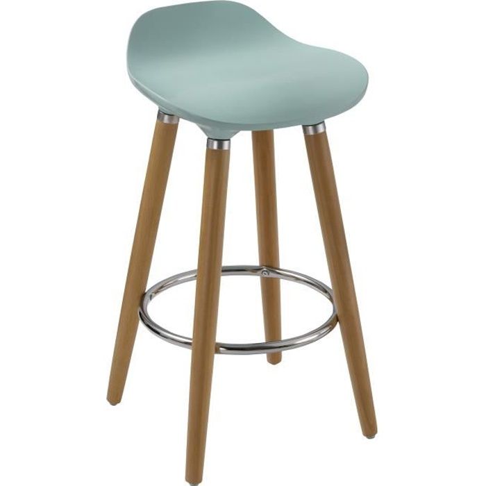 Tabouret de Bar Bois de Hêtre Massif Tissu brun BAR-02-BS/2482 SixBros Tabouret de Bar Bois de Hêtre Massif Tissu brun BAR-02-BS/2482 SixBros