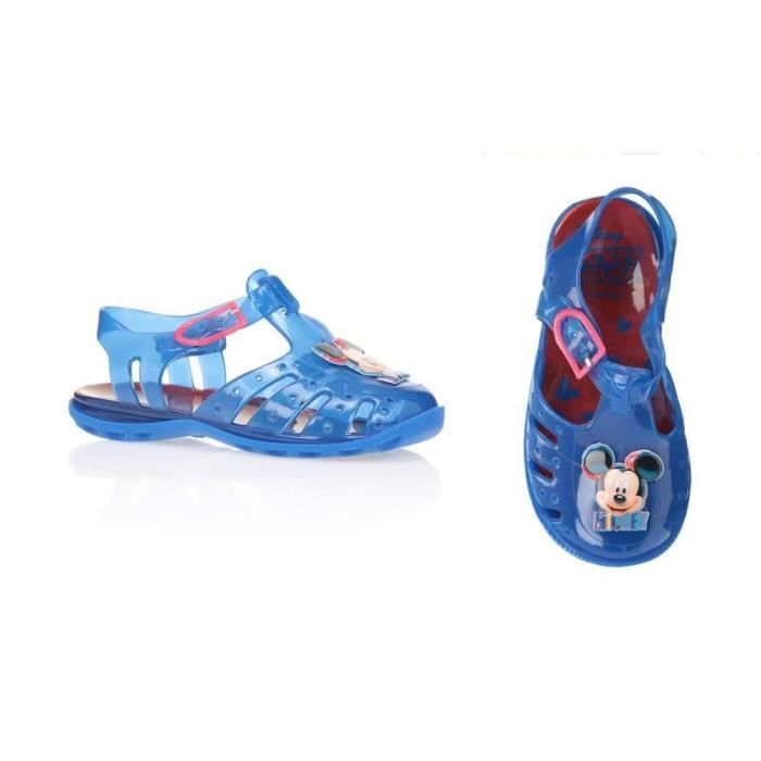Mickey Sandales De Plage Bleu Imprime Enfant Garcon Bleu Cdiscount Chaussures