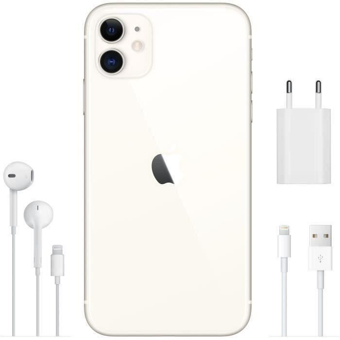 APPLE iPhone 11 256Go Blanc - Reconditionné - Excellent état