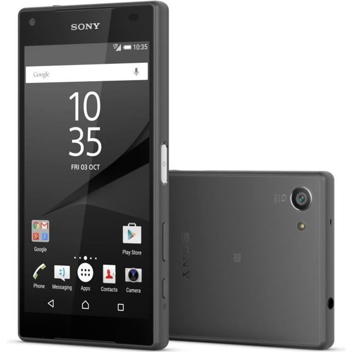  T&eacute;l&eacute;phone portable Sony Xperia Z5 Compact Noir pas cher