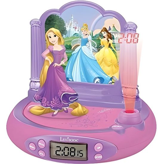 Disney Princesses Raiponce Radio Reveil Enfant Avec Projection De L Heure Cdiscount Jeux Jouets